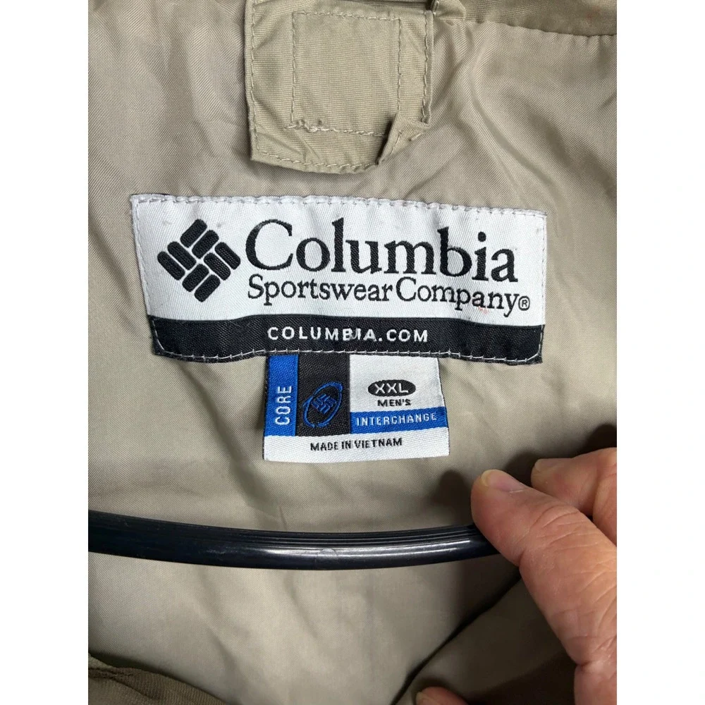 Columbia Mens XXL Core Interchange Jacket Tan Brown Grey Colorblock XM7220